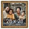 28x28 Museum-Quality Picture Frame with UV-Resistant Acrylic & Acid-Free Backing, Available in 4 Finishes - Gold, Silver, Bronze, and Black